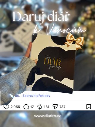✨ DARUJ DIÁŘ K VÁNOCŮM ✨ Daruj letos o Vánocích něco, co bude dělat radost celý rok. 🎁✨ Něco, co nebude jen rozbaleno… ale...